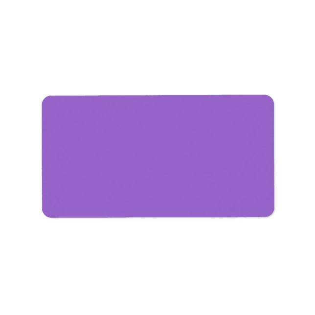 Amethyst (Vollfarbe) Adressaufkleber (Vorne)