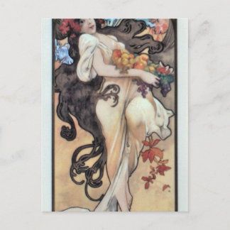 Amethyst von Alphonse Mucha Postkarte