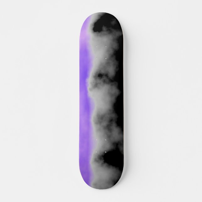 Amethyst weißer grauer schwarzer Geode Druzy Skateboard (Vorne)
