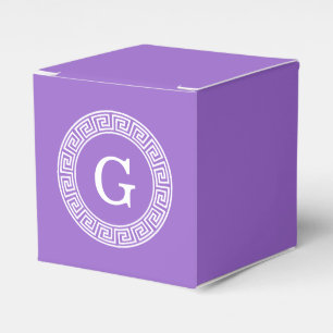 Amethyst Welch griechischer Schlüsselrahmen erste  Geschenkschachtel