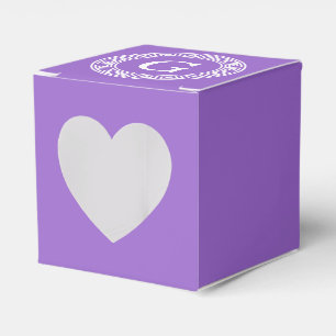 Amethyst Welch griechischer Schlüsselrahmen erste  Geschenkschachtel