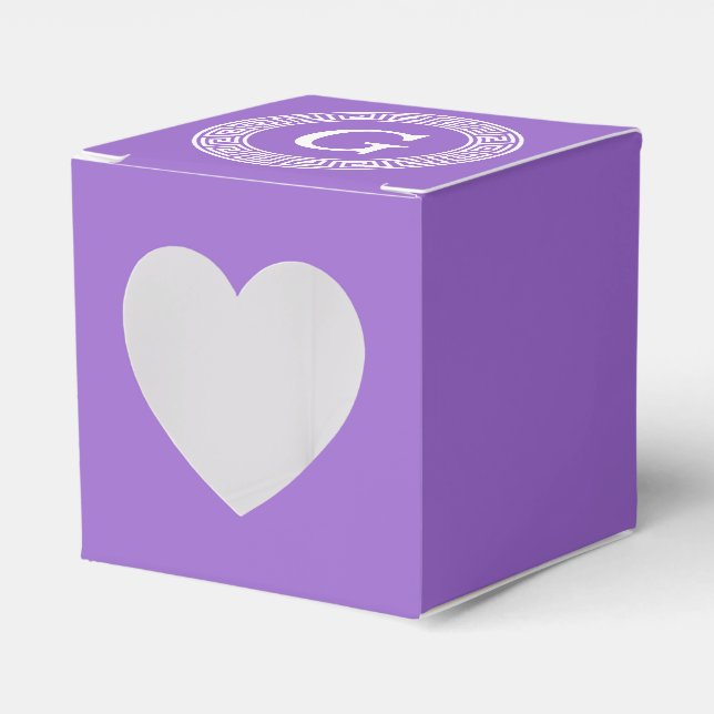 Amethyst Welch griechischer Schlüsselrahmen erste  Geschenkschachtel (Vorderseite)