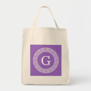Amethyst Welch griechischer Schlüsselrahmen erste  Tragetasche
