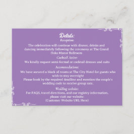 ​Amethyst & White Botanical Enclosure Card Begleitkarte