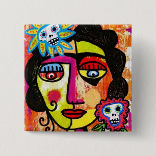 Amethyst Zucker Sull Frida durch SilberZweigArts Button