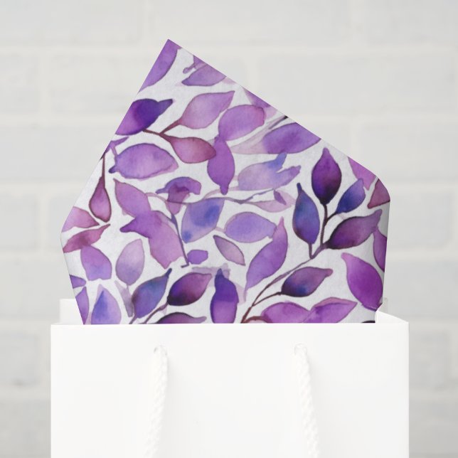 Amethystblätter Seidenpapier (Geschenktüte)