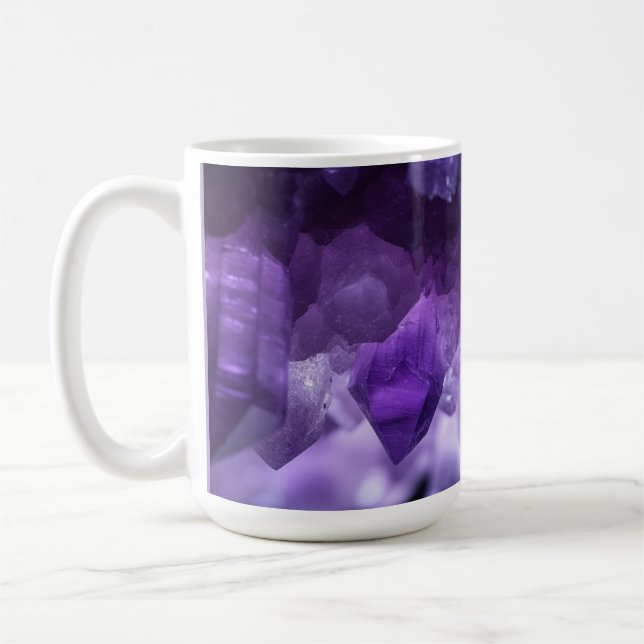 Amethystkristalle Kaffeetasse (Links)
