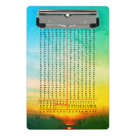 Amharic Alphabet Äthiopische Sprache Mini Klemmbrett