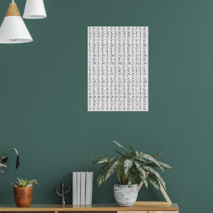 Amharic Alphabet lernen   Schreiben Poster