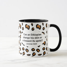 Amharisch und Englisch Bibelverse Tasse