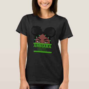 Amharisches Mädchen Schönes Äthiopisches Eritreis T-Shirt