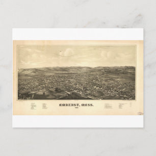 Amherst, Massachusetts 1886 Postkarte