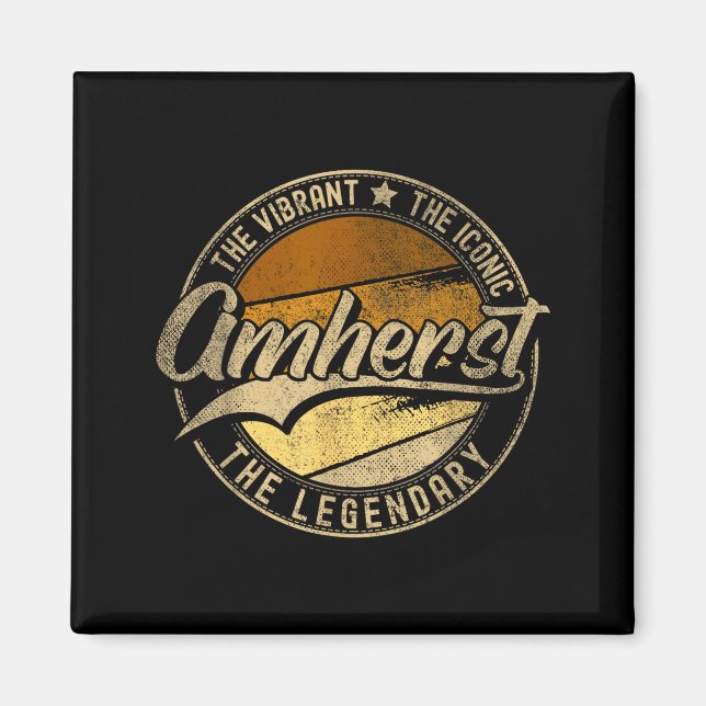 Amherst Nh _ New Hampshire _ Vintage Distressed  Magnet (Vorne)