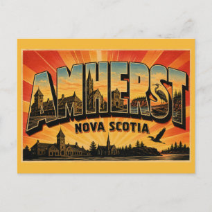 Amherst Nova Scotia Grenzstadt Postkarte