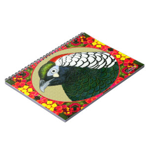 Amherst Pheasant und Blume Notizblock