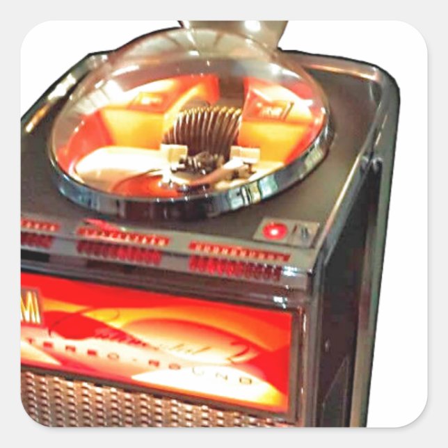 AMI Continental 2 Jukebox Quadratischer Aufkleber (Vorderseite)