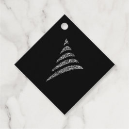 Amiable monochrome künstlerische Weihnachtsbaum Geschenkanhänger