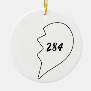 Amicable number (220 284) Keramik Ornament