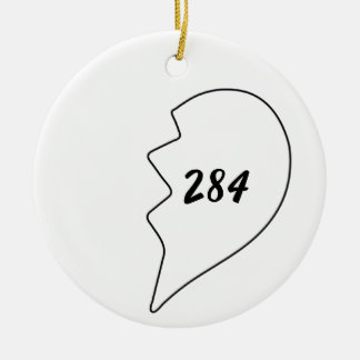 Amicable number (220 284) Keramik Ornament