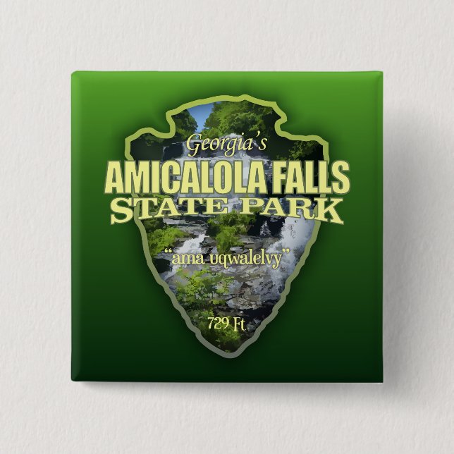 Amicalola Falls (Pfeilspitzen) Button (Vorderseite)