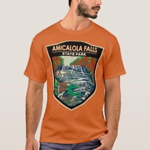 Amicalola Falls Staat Park Georgia Abzeichen TShir T-Shirt