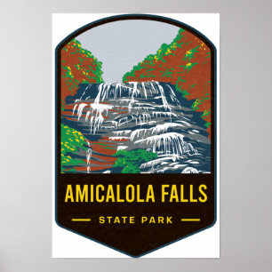 Amicalola Falls Staat Park Poster
