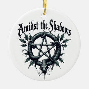 Amidst the Shadows - Gothic Pentagram Ornament