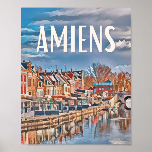 Amiens Foto Vintage Poster (Vorne)