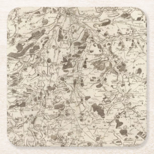 Amiens Rechteckiger Pappuntersetzer