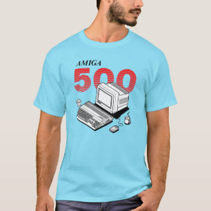 Amiga 500 Computer - rote Version T-Shirt