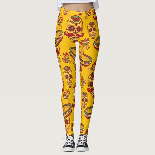 Amigo Skulls Leggings (Vorderseite)