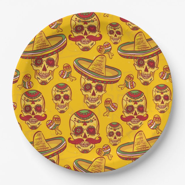 Amigo Skulls Pappteller (Vorderseite)