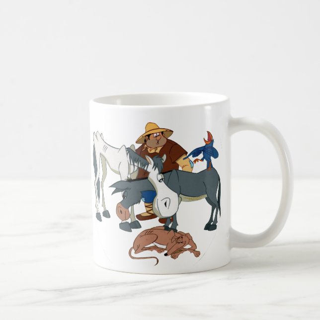 AMIGOS DE DON QUIJOTE - 400 Años - Cervantes taza Kaffeetasse (Rechts)