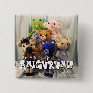 Amigurumi Freund-Knopf Button