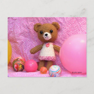 Amigurumi Teddy Bear Postkarte