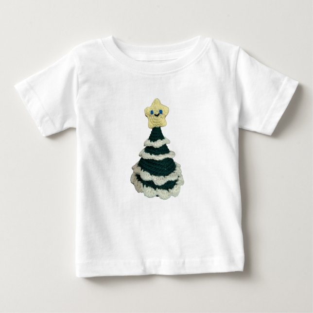 Amigurumi Weihnachtsbaum Shirt! Baby T-shirt (Vorderseite)