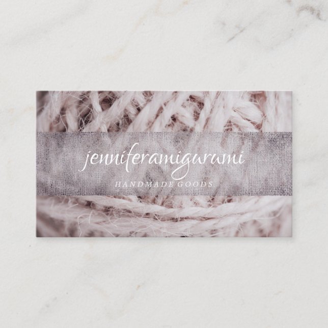 Amigurumi Yarn Knitting Crochet Visitenkarte (Vorderseite)