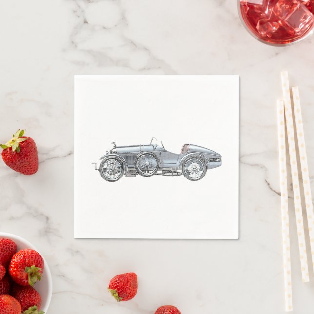 Amilcar Rennwagen Serviette (Beispiel)