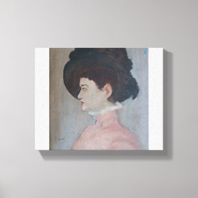 Amilia Self Portrait - Stretched Canvas Print Leinwanddruck (Vorderseite)