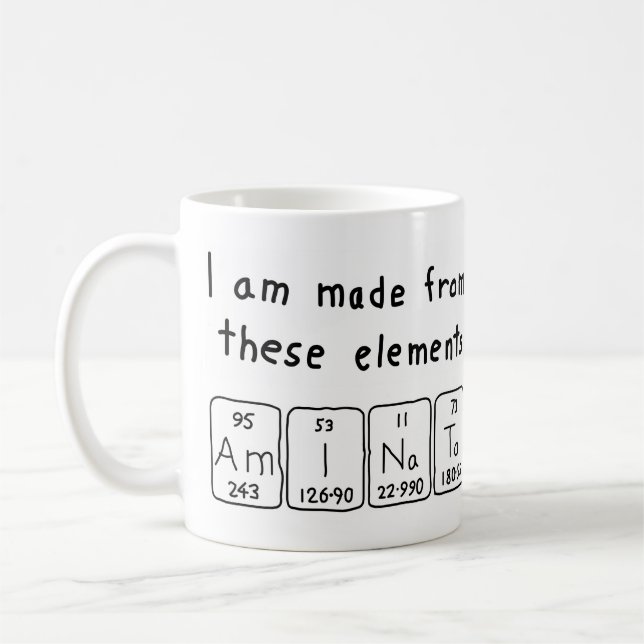 Aminata Periodenname Tasse (Links)