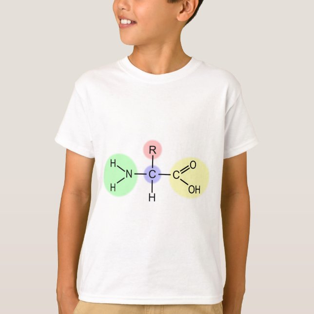 Amino-Säure-Diagramm T-Shirt (Vorderseite)