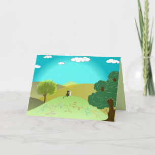 Aminosäure-Grußkarte "FRIENDS" - benutzerdefiniert Karte