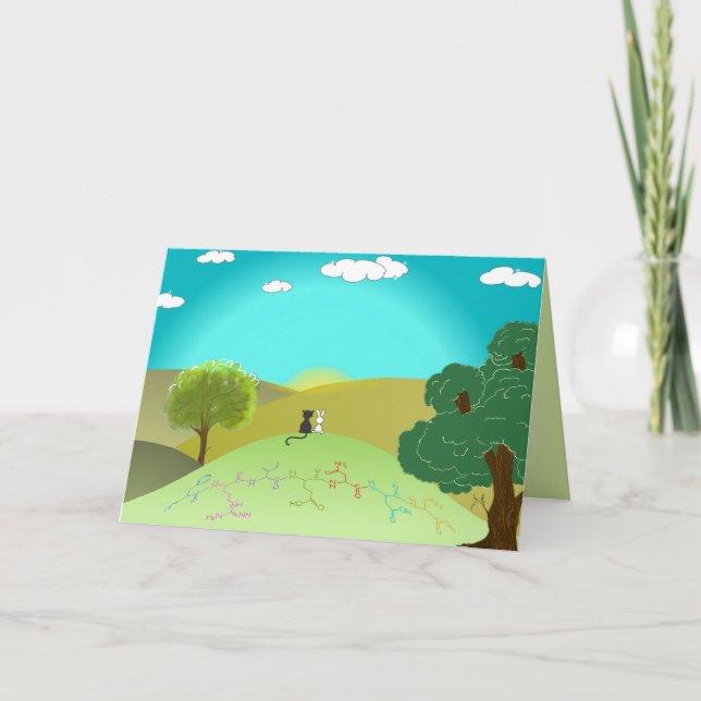 Aminosäure-Grußkarte "FRIENDS" - benutzerdefiniert Karte (Vorderseite)