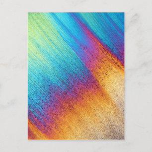 Aminosäure unter dem Mikroskop Postkarte