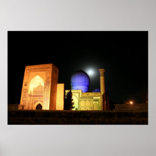 Amir Timur Moschee Usbekistan Foto auf Leinwand Gr Poster