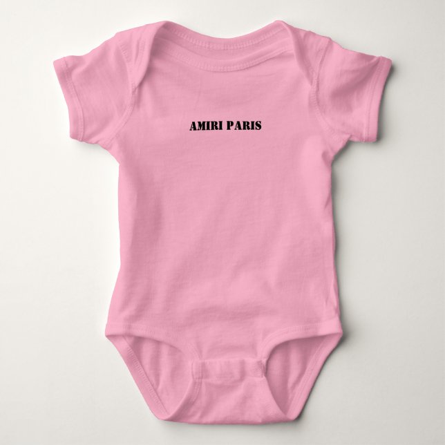 Amiri Paris white Baby Strampler (Vorderseite)