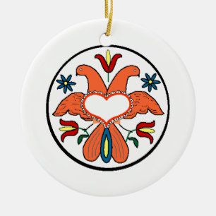 Amische Art Weihnachtsverzierung Keramik Ornament