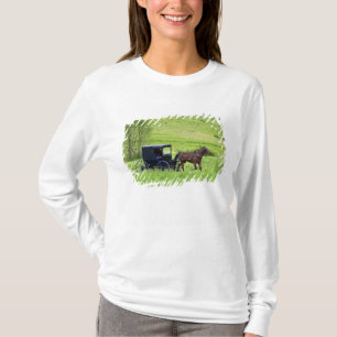 Amische Pferdekutsche nahe Berlin, Ohio. T-Shirt