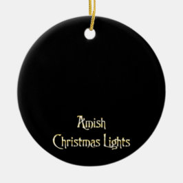 Amische Weihnachtslichter Keramik Ornament