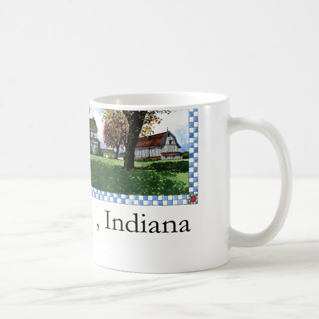 Amisches Haus Shipshewana Indiana Kaffeetasse (Rechts)